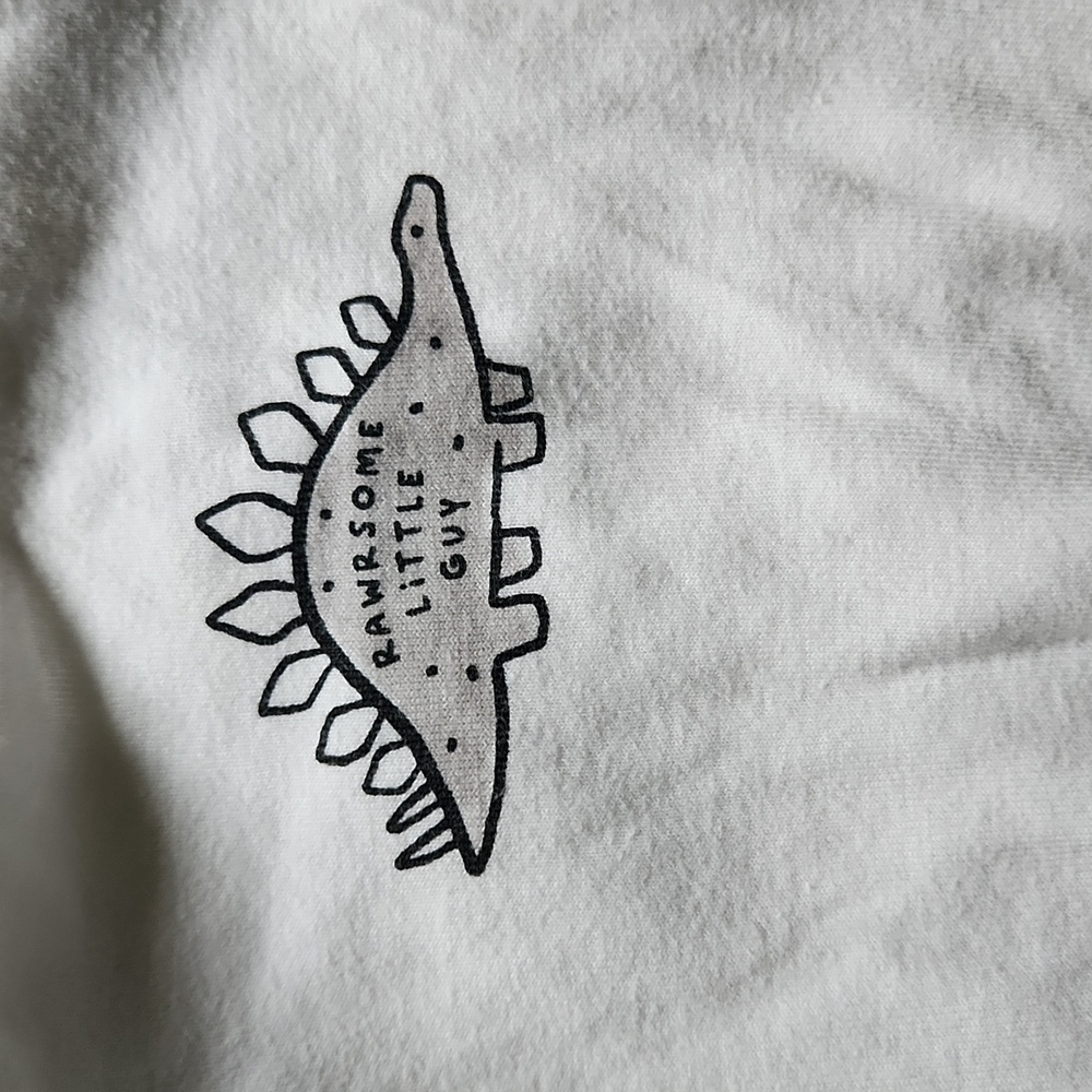 💙 3m White Dinosaur Print Kids One Piece